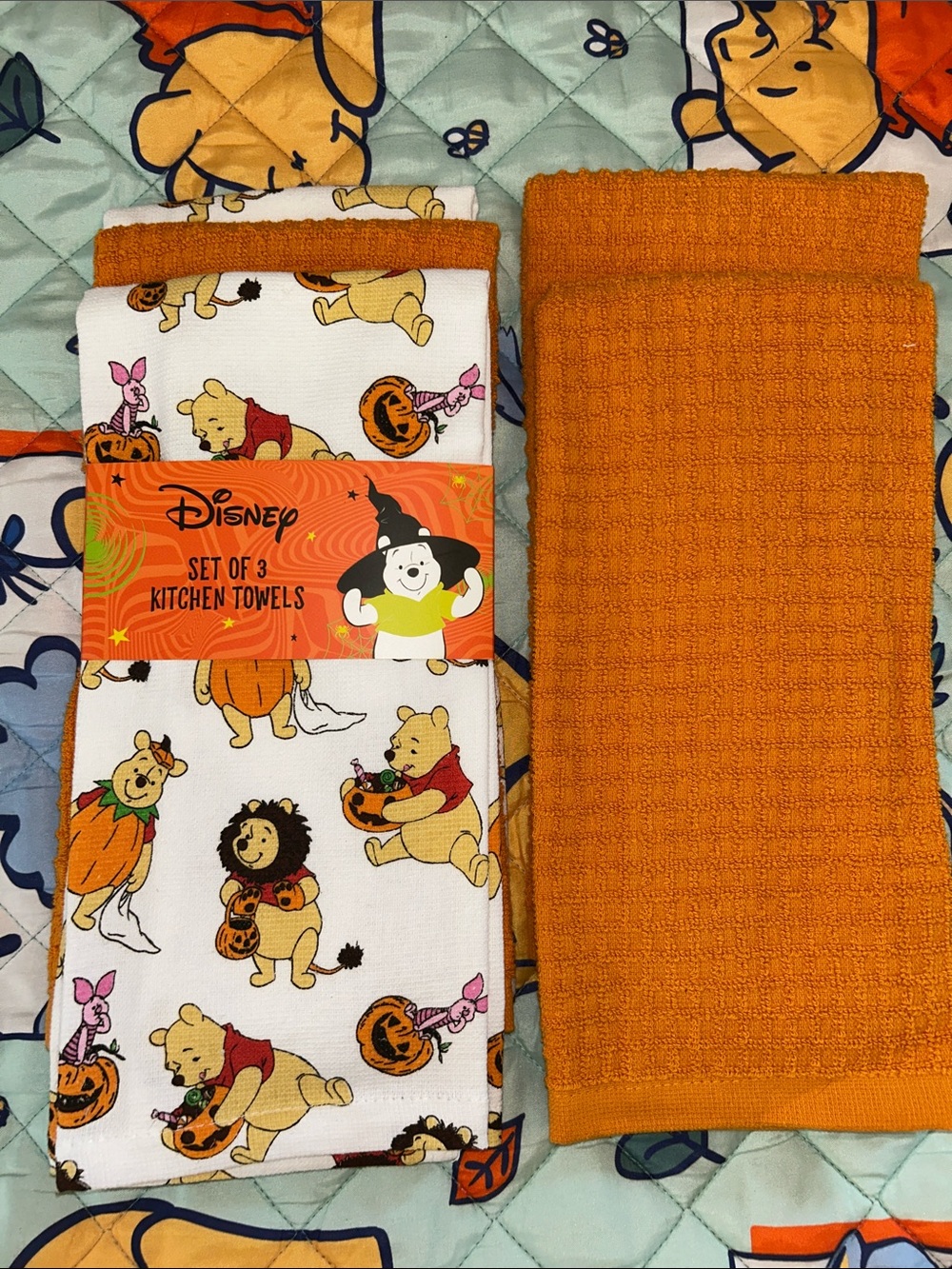 Winnie the Pooh Halloween Kitchen Towels